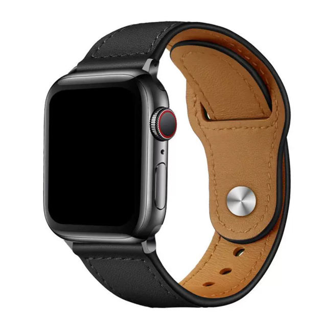 Single Loop Leather-Sable-Apple Watch Band