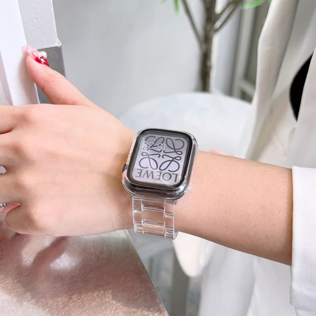 Geneva-Transparent-Apple Watch Band