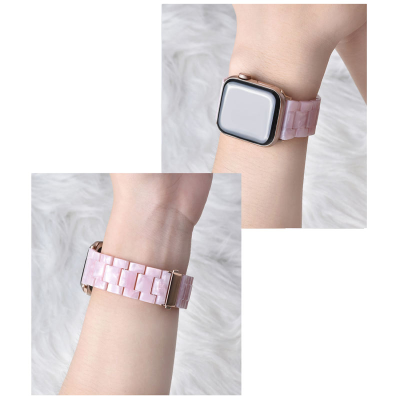 Geneva-Frosted Pink-Apple Watch Band