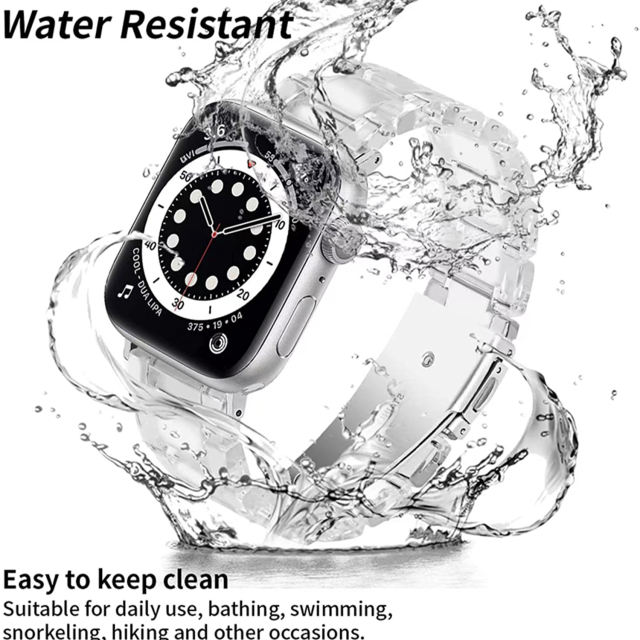 Geneva-Transparent-Apple Watch Band