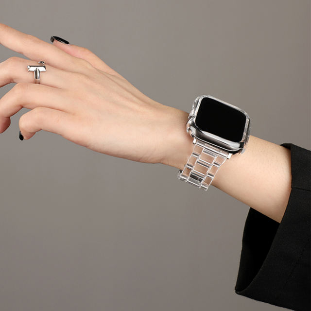 Geneva-Transparent-Apple Watch Band