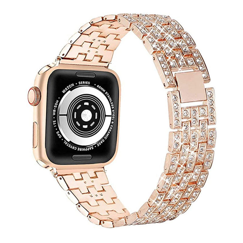 Monte Rhinestone Bangle-Vintage Rose Gold-Apple Watch Band