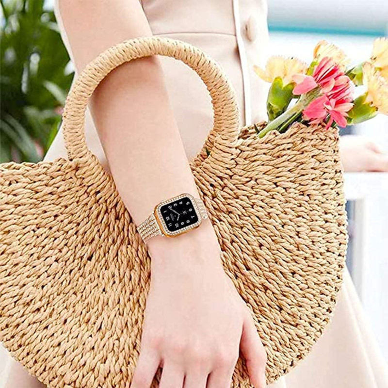 Monte Rhinestone Bangle-Vintage Rose Gold-Apple Watch Band