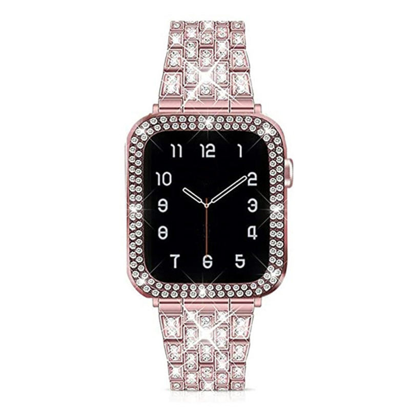 Monte Rhinestone Bangle-Rose Gold-Apple Watch Band