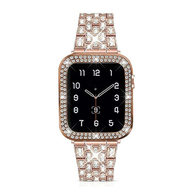 Monte Rhinestone Bangle-Vintage Rose Gold-Apple Watch Band