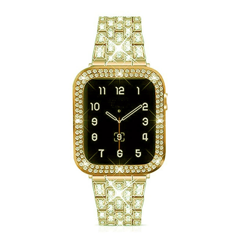 Monte Rhinestone Bangle-Vintage Gold-Apple Watch Band