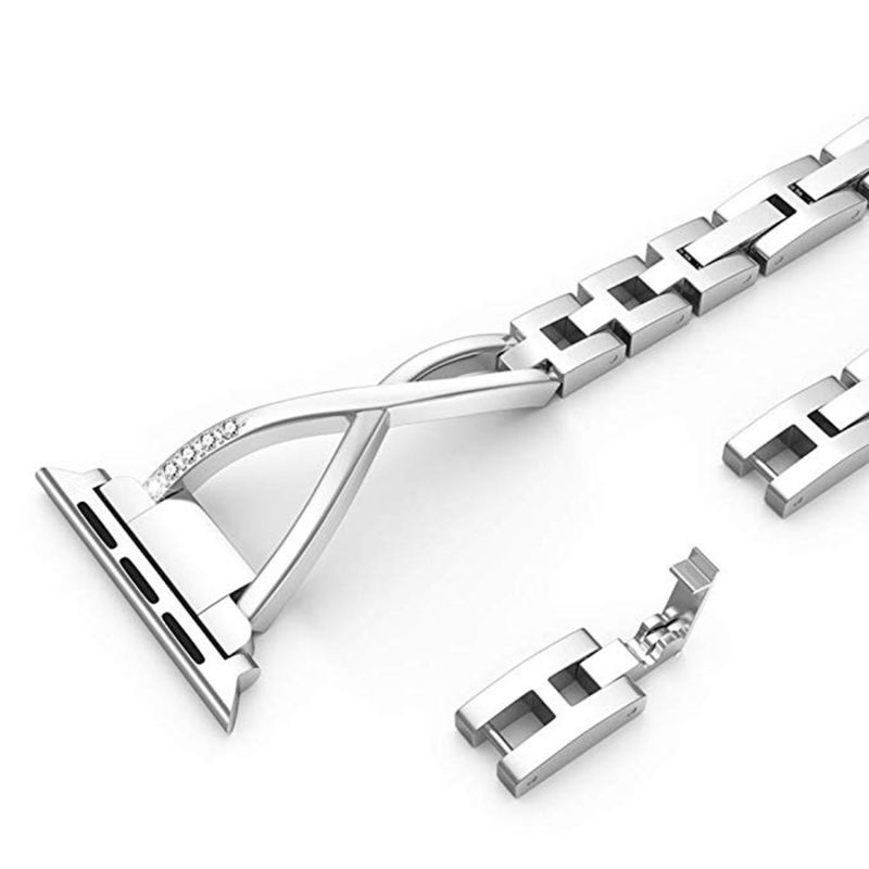 Infinity Bangle-Silver-Apple Watch Band