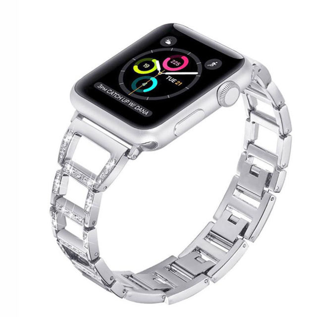 Luxor Bangle-Silver-Apple Watch Band