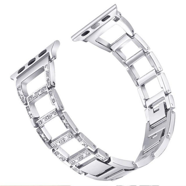 Luxor Bangle-Silver-Apple Watch Band