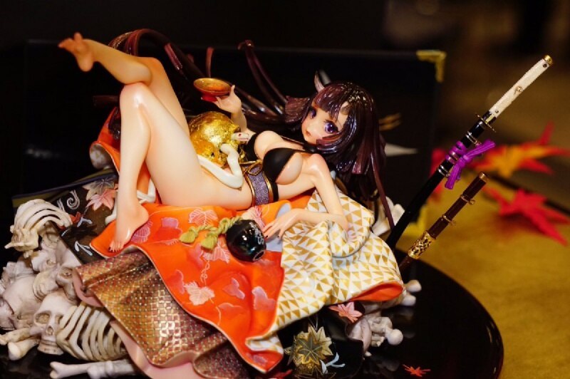 Garage Kit Unpainted Garage Resin Model Kit 1/7 Red leaf cherry Resin Figure Kit