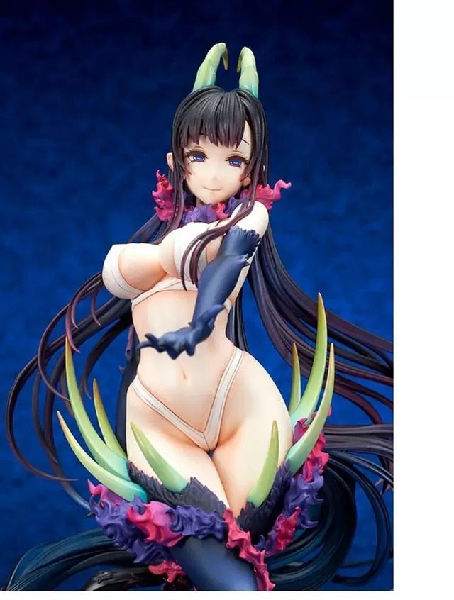 Garage Kit Hand made resin white mold wf2020 winter poison Island Xiaomu black goat sister thousand night white mold