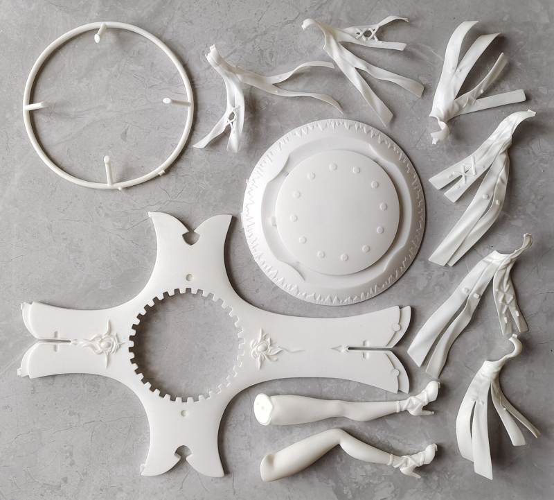 Garage Kit  hand-made resin white mold  winter chocolate (Matthew Chloe Eliya) white mold spot