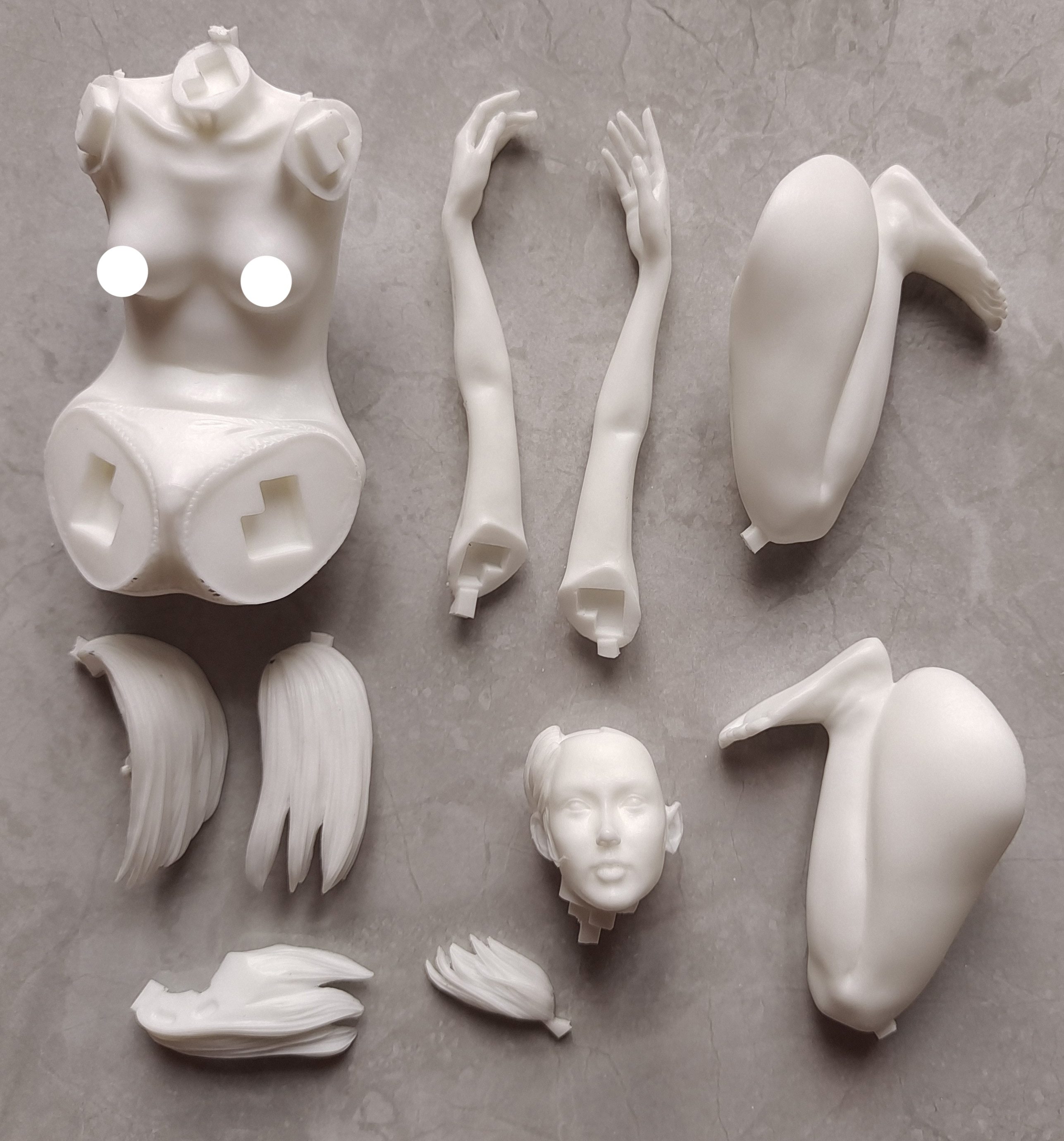 Garage kit unpainted garage resin model kit　HQ08-02