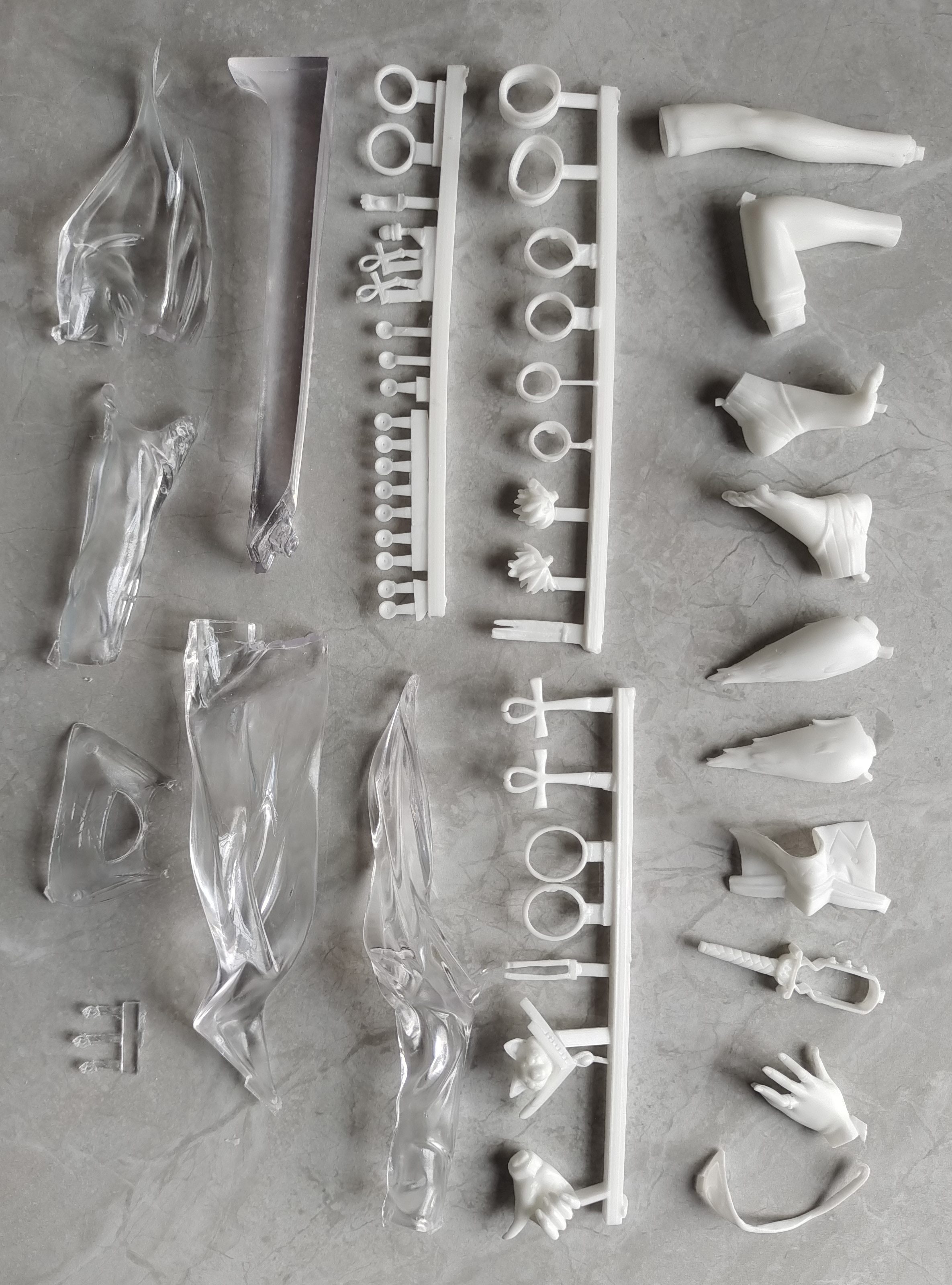 Garage Kit GK figure resin white mold cat goddess white mold spot