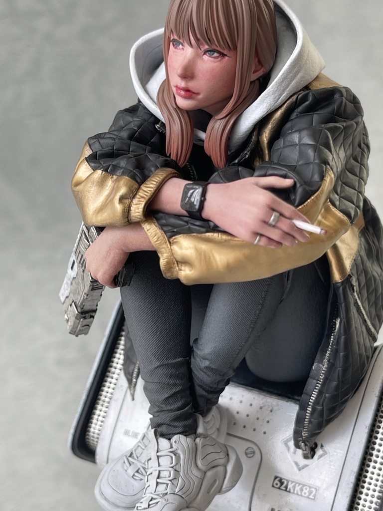 Garage Kit Figure Resin White Mould SLACKER White Mould