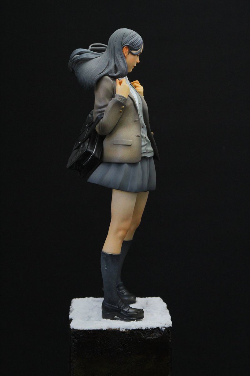 Garage Kit Unpainted Garage Resin Model Kit winter wind die.it spot