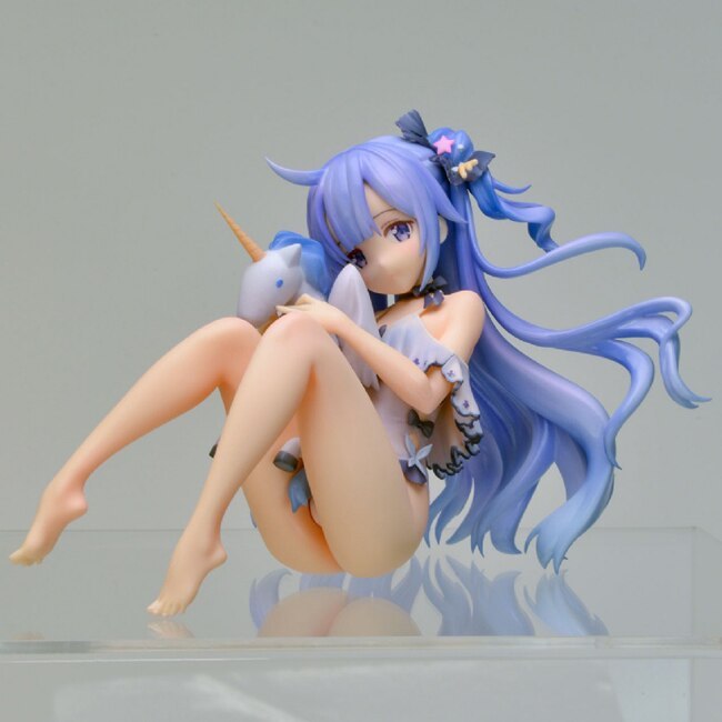 Garage Kit Resin Figure Kit  hand-run resin white model blue route unicorn white model