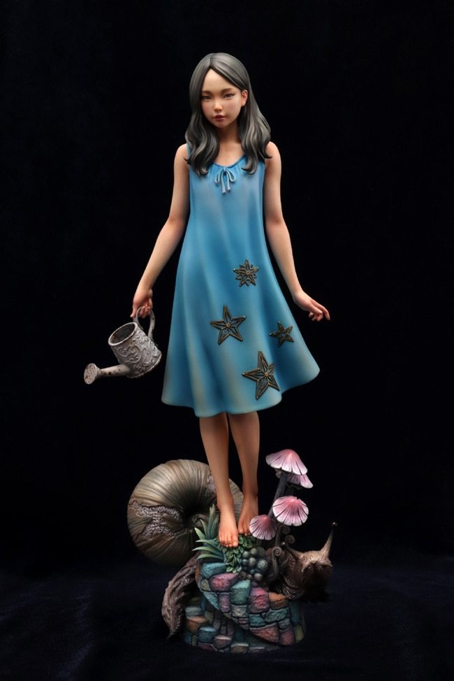 Garage Kit  Hand-made Resin White Mold WF2020 Winter The Garden Awakening White Mold Spot
