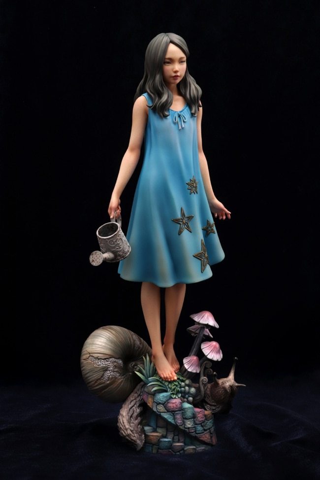Garage Kit  Hand-made Resin White Mold WF2020 Winter The Garden Awakening White Mold Spot