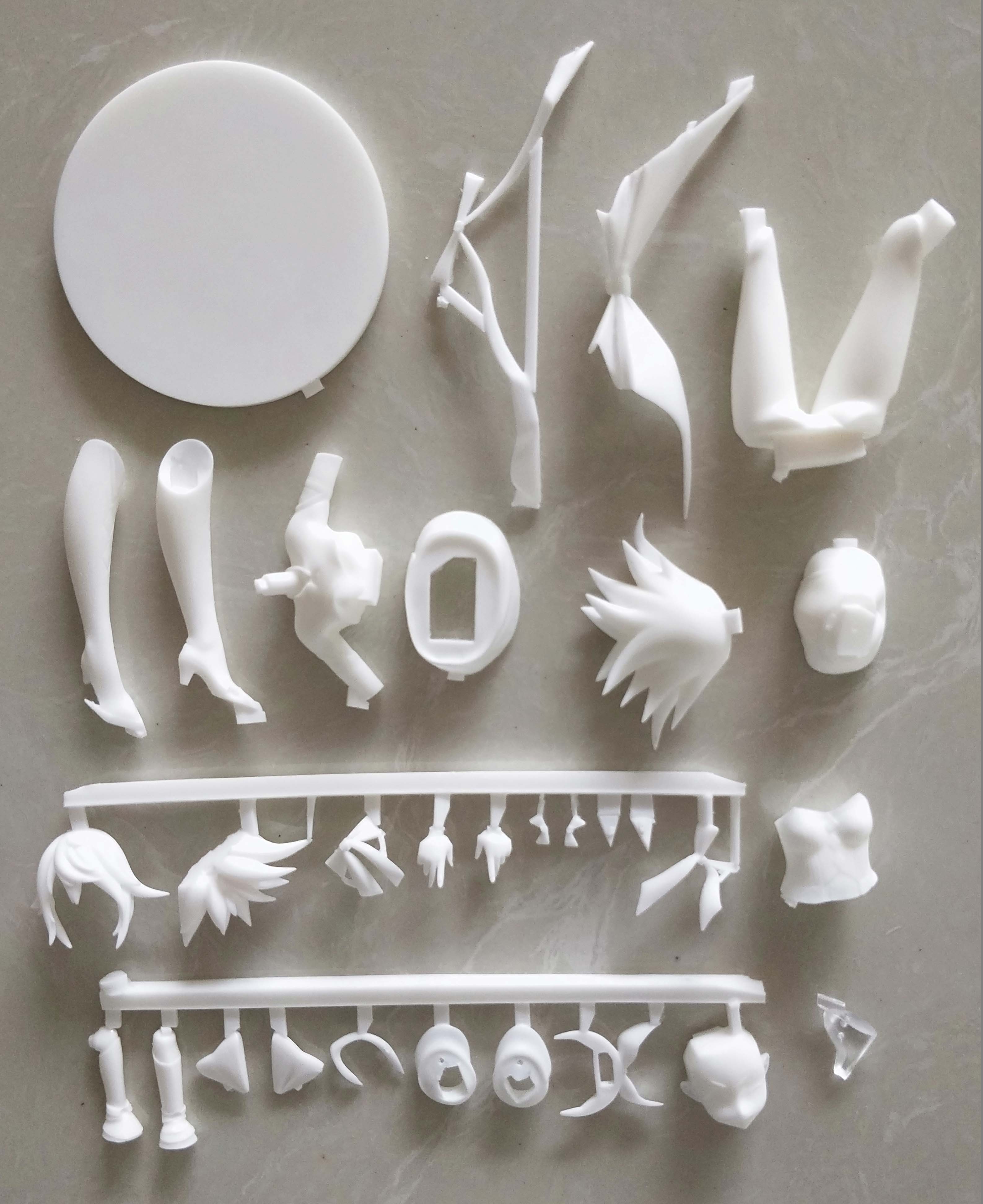 Garage Kit  White Model Hand-made WF2019 Summer NEXT DOOR Kanban Girl White Model Spot