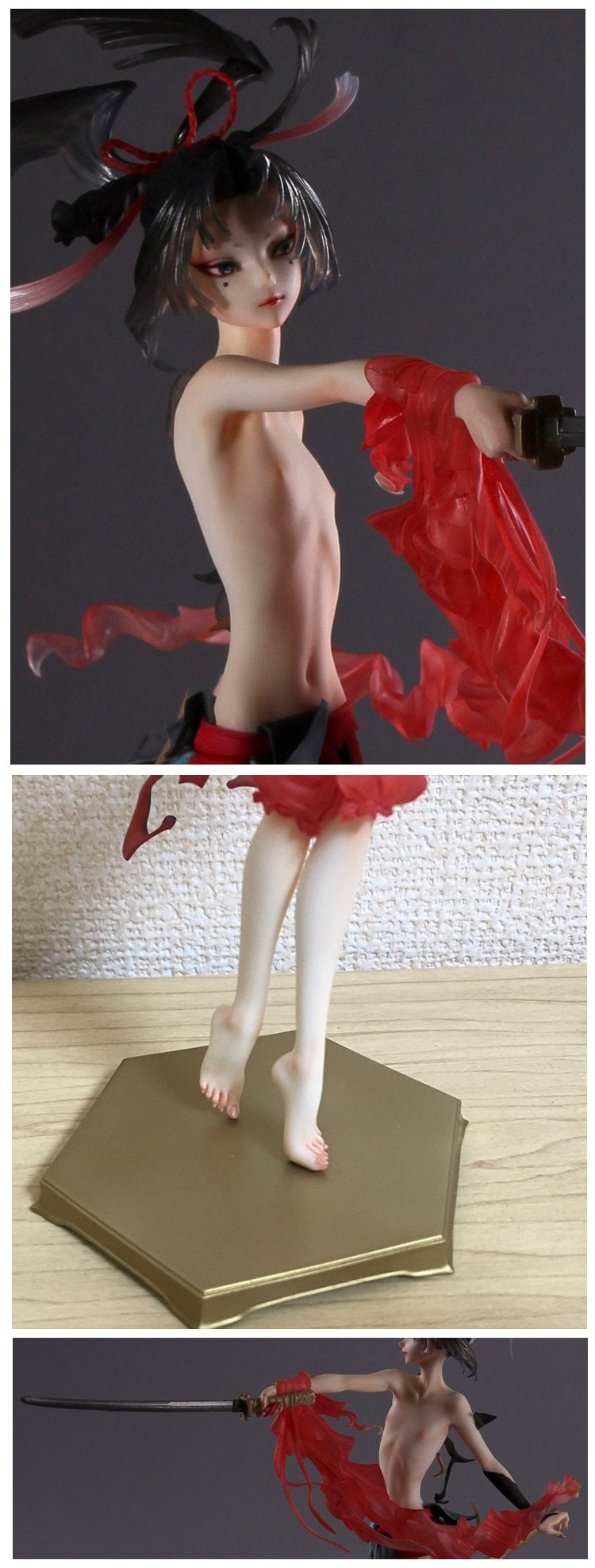 Garage Kit Resin Figure Kit   figure resin white mold Small black pill