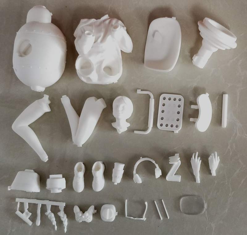 Garage Kit Unpainted Garage Resin Model Kit　Recreational machines　Resin Figure Kit