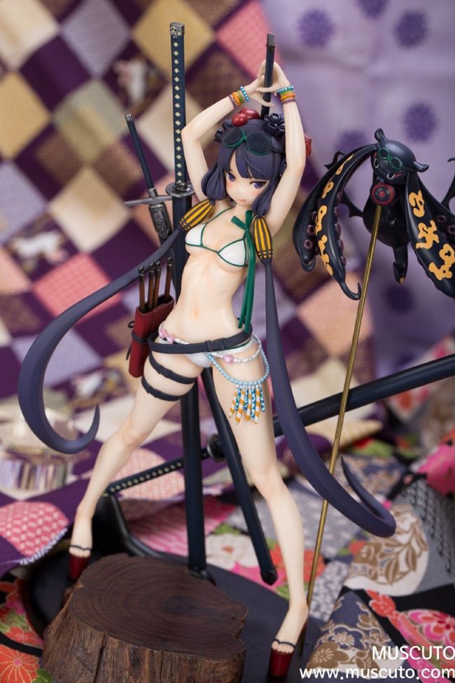 Garage Kit Figure Resin White Model WF2020 Winter Fate Swimsuit Katsushika Hokusai (Ayo) White Model