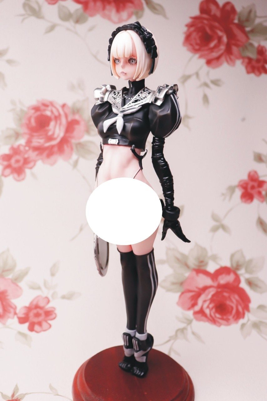 Garage Kit  hand-made resin white mold The panda nanny