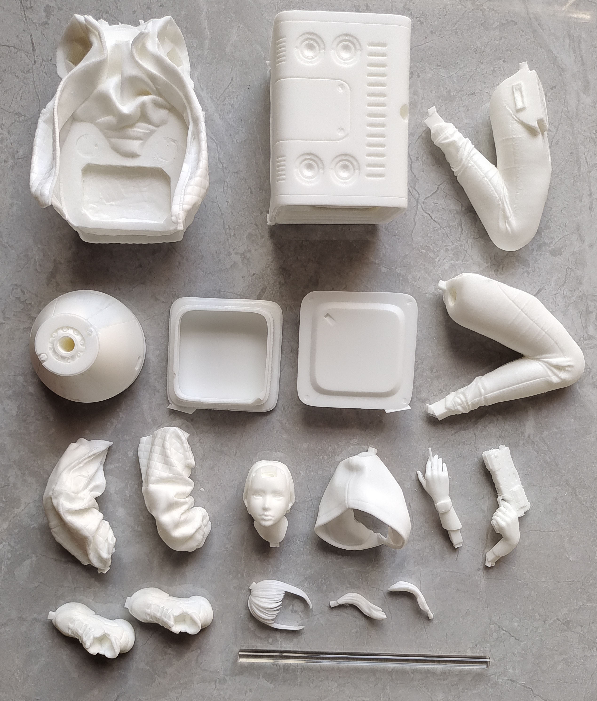 Garage Kit Figure Resin White Mould SLACKER White Mould