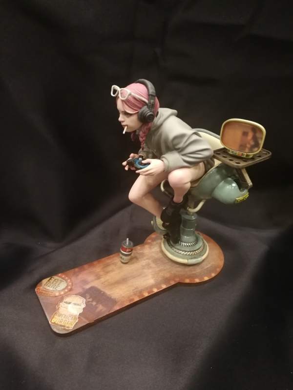 Garage Kit Unpainted Garage Resin Model Kit　Recreational machines　Resin Figure Kit