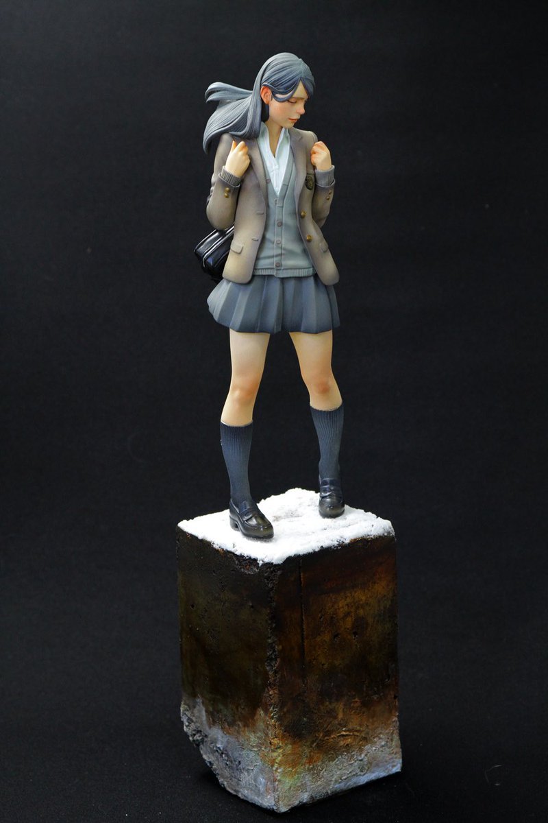 Garage Kit Unpainted Garage Resin Model Kit winter wind die.it spot