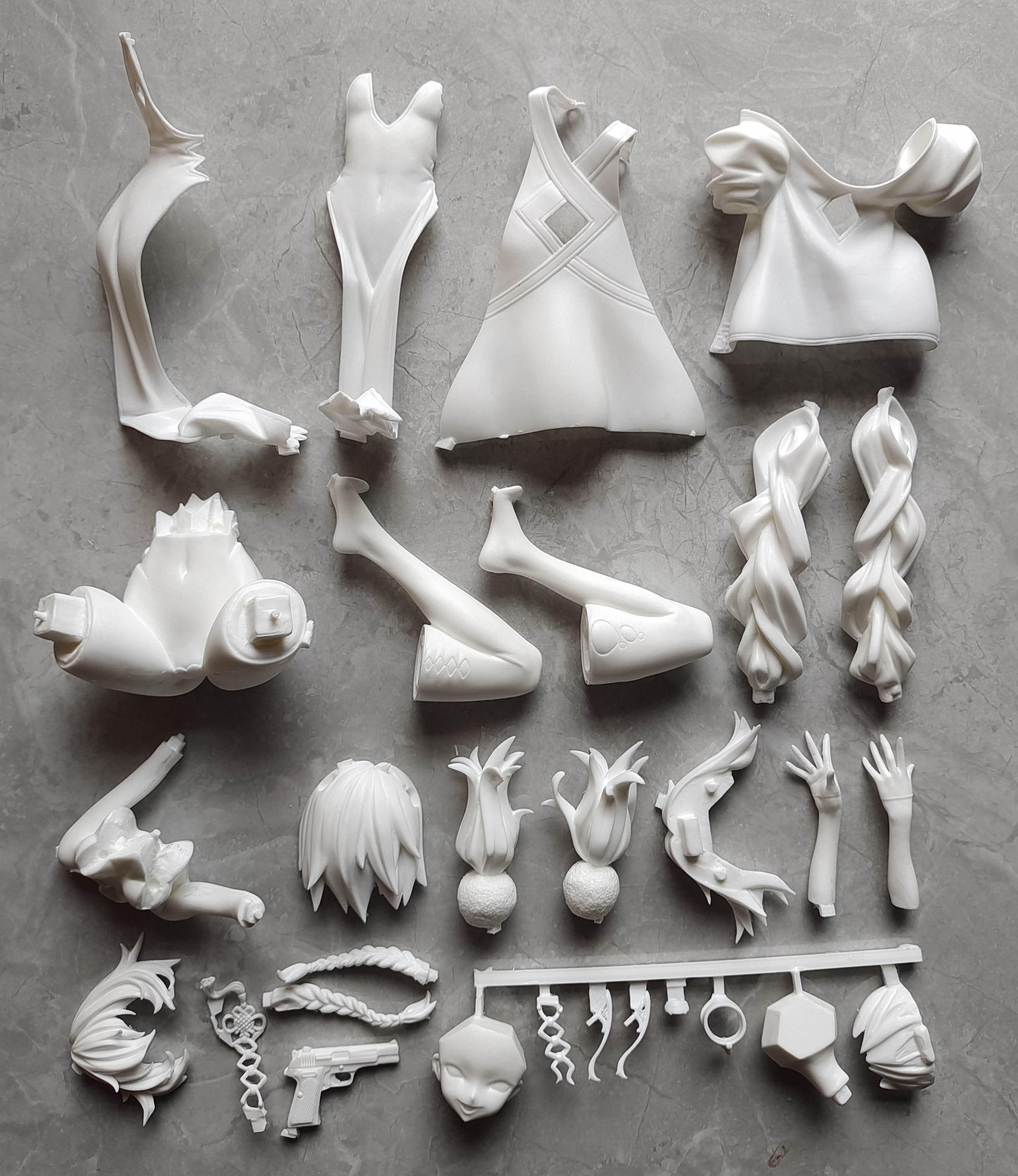 Garage Kit hand do resin die.it girl front PA15 die.it spot