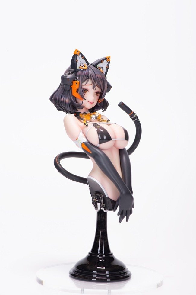 Garage Kit GK hand do resin die.it KITTEN catgirl bust