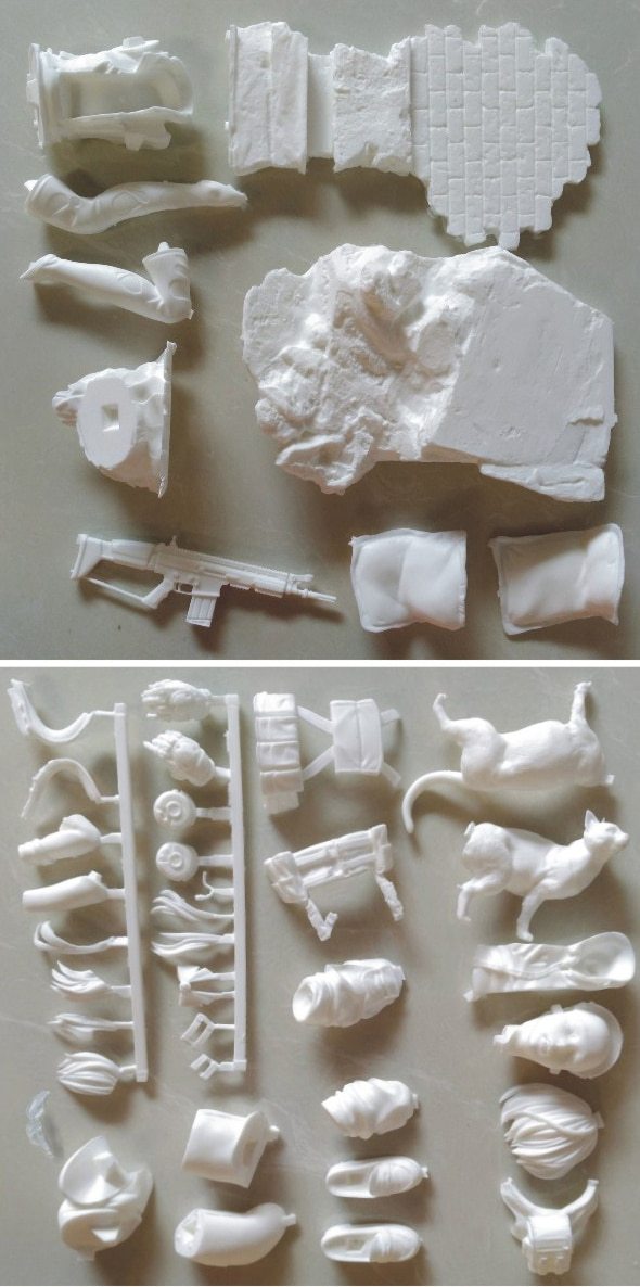 Garage Kit Unpainted Garage Resin Model Kit Xiaoxiang Cat Girl