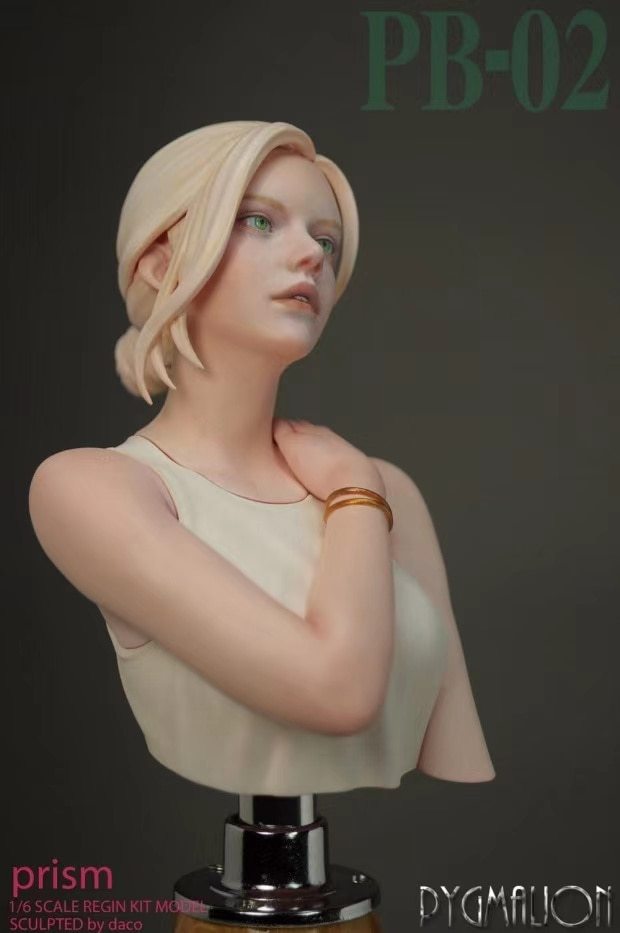 Garage Kit DPBY DACO female bust ratio unknown gk hand-made white model PB-02 blonde sister