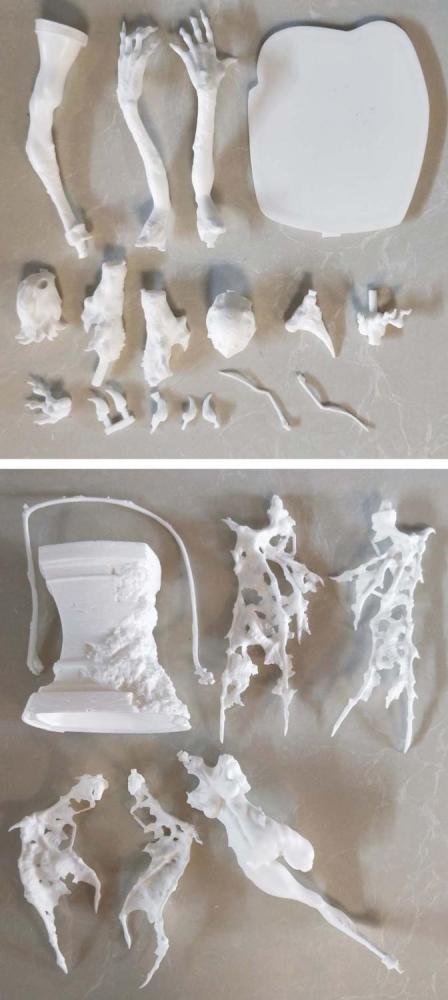 Garage Kit Unpainted Garage Resin Model Kit　The Extreme Devil　Red shadow girl　Resin Figure Kit