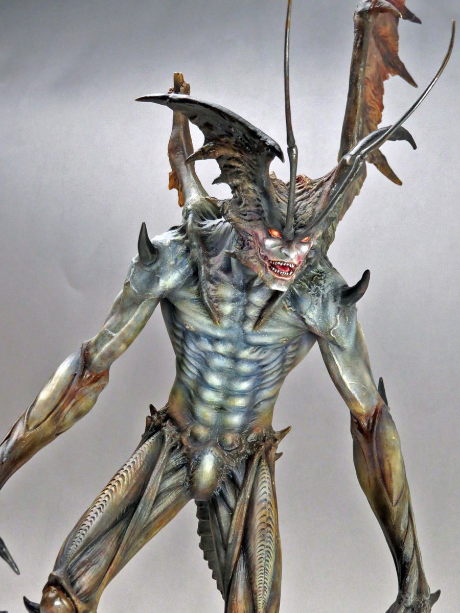 Garage Kit  hand do resin die.it WF2017 winter 1/6 AMON devil man red tail is VER. Die.it spot