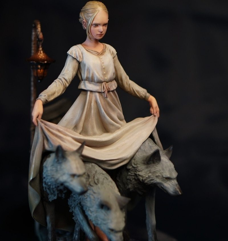 Garage Kit hand do resin die.it wf2021 big Tian luhya female die.it Wolf