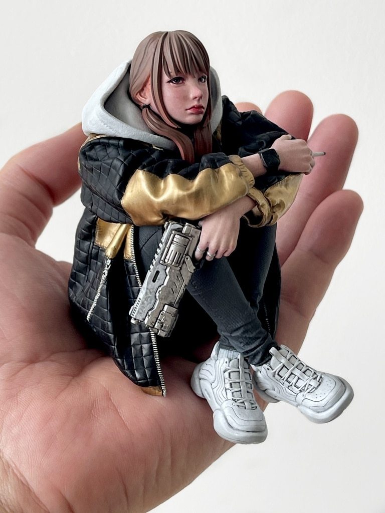 Garage Kit Figure Resin White Mould SLACKER White Mould