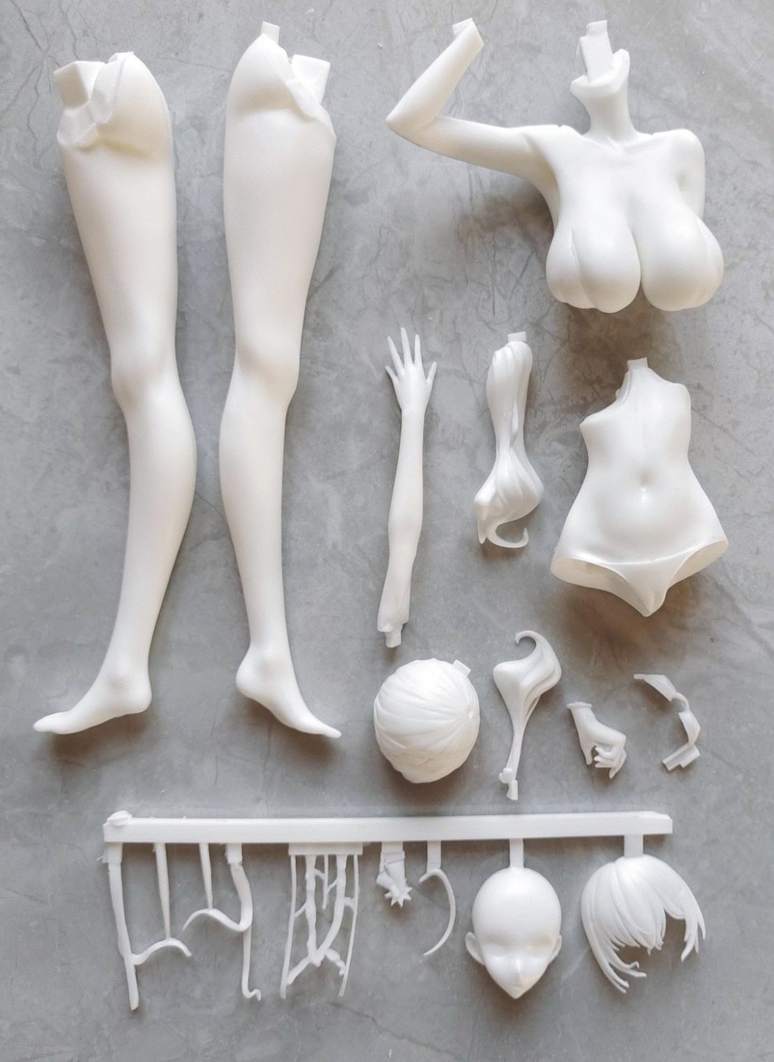 Garage Kit  hand-made resin white mold zara
