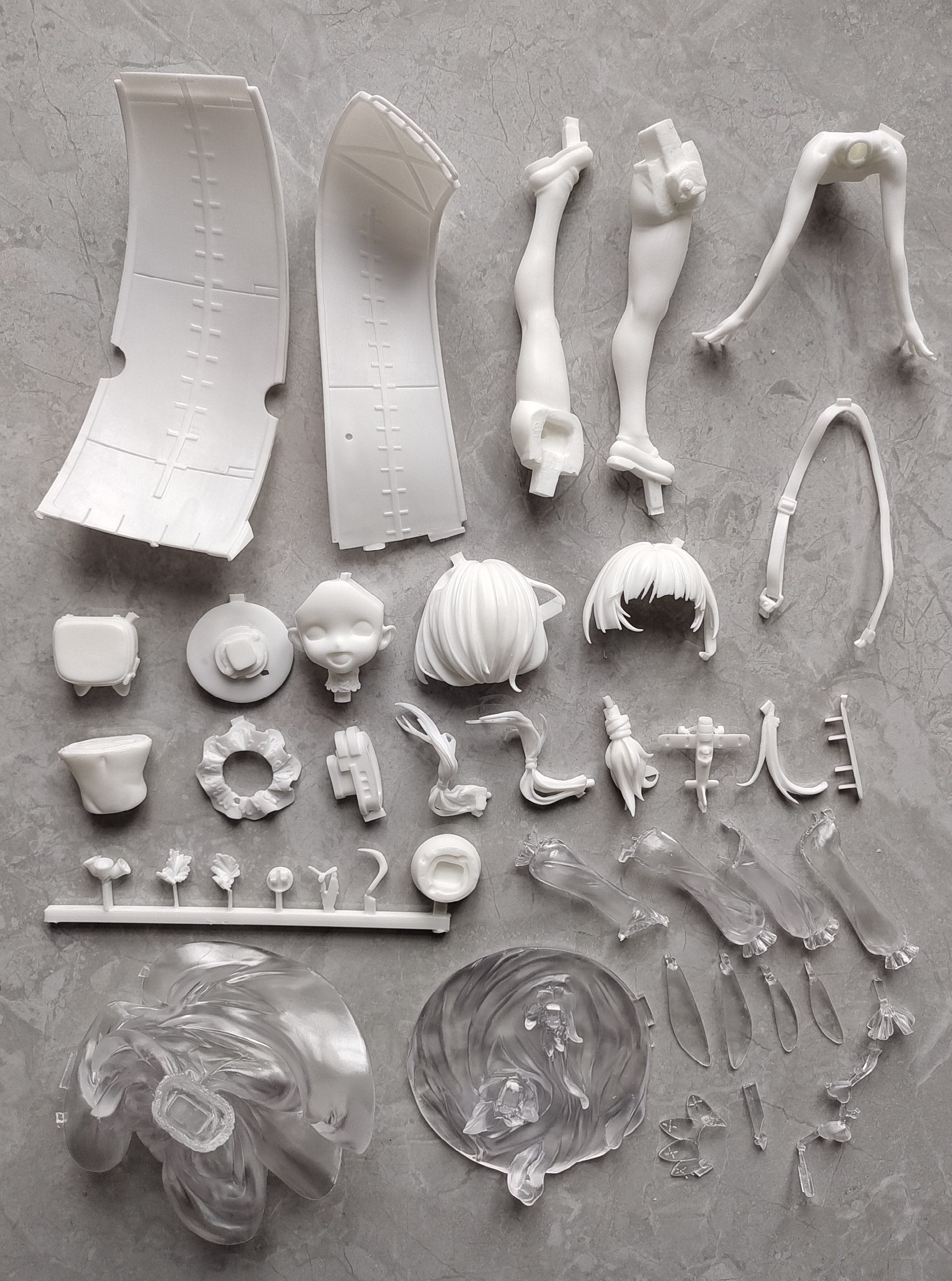 Garage Kit  rubble Azur Lane Little Illustrious Komitsu  White imitation