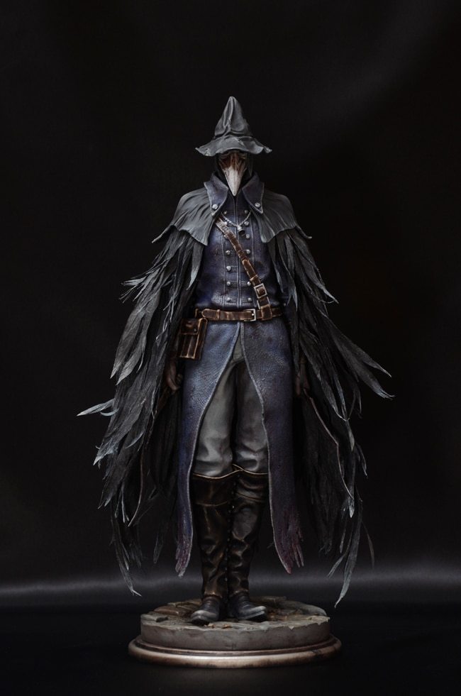 Garage Kit Unpainted Garage Re hand do resin die.it Bloodborne blood curse crow feather の inaugural people inaugural die.it spot