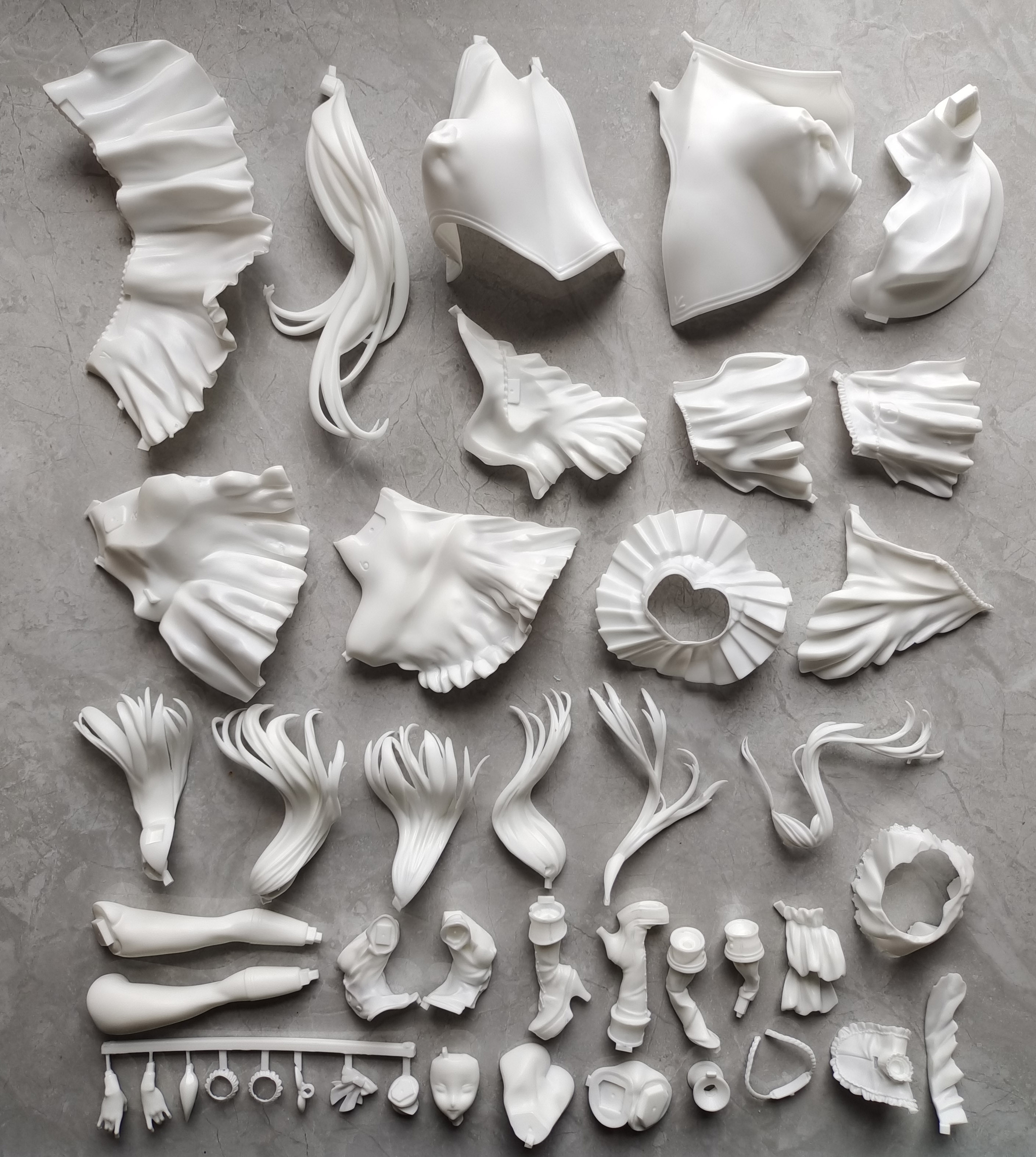 Garage Kit Figure Resin White Mould Jockey Maiden White McQueen White Mould Spot
