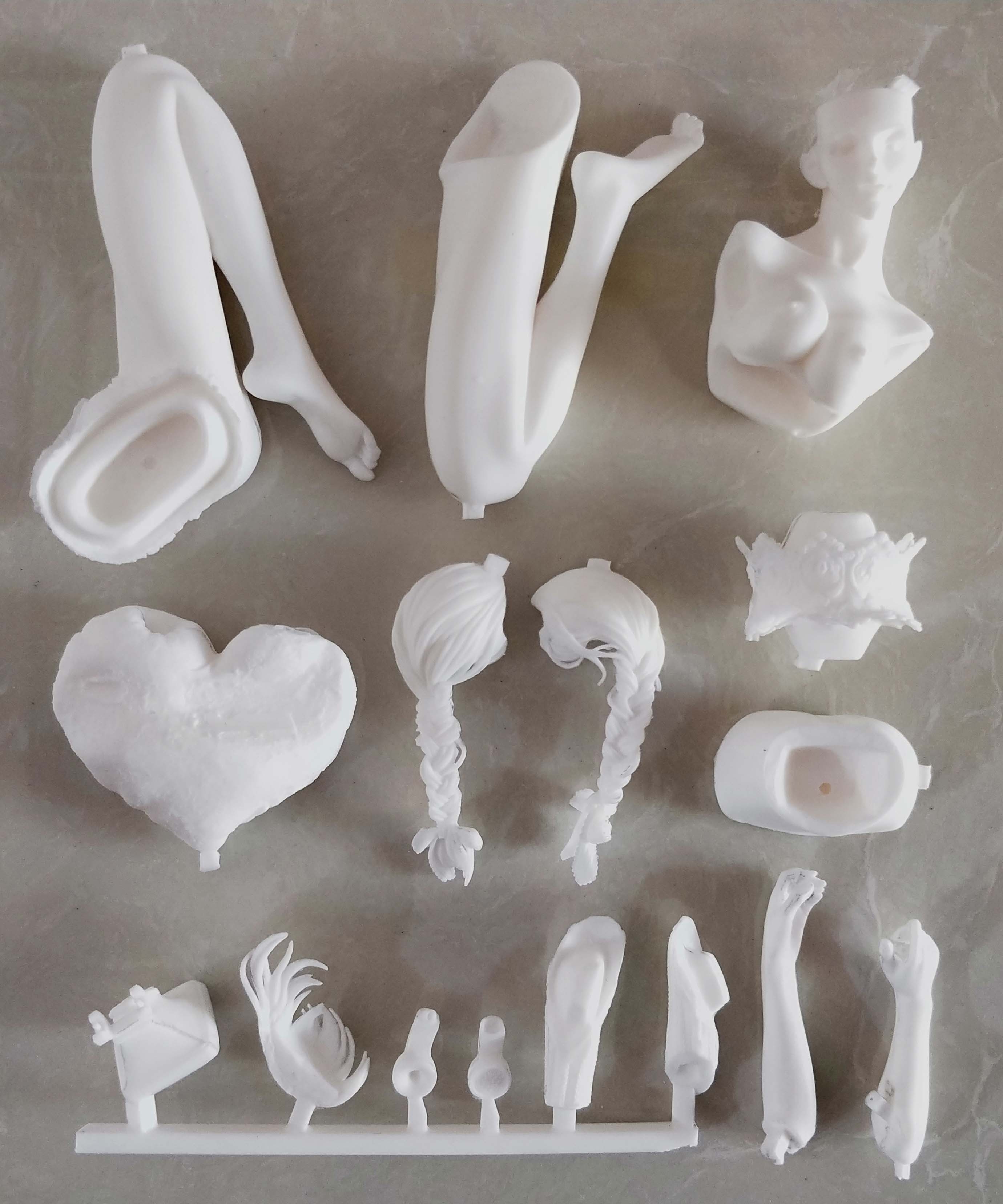 Garage Kit  Telephone girl Garage Kit Unpainted Garage Resin Model Kit
