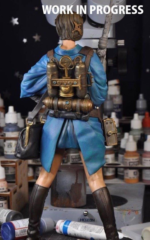 Garage Kit Unpainted Garage Resin Model Kit dream summer steamed  romantic tan = temple danger ま り die.it