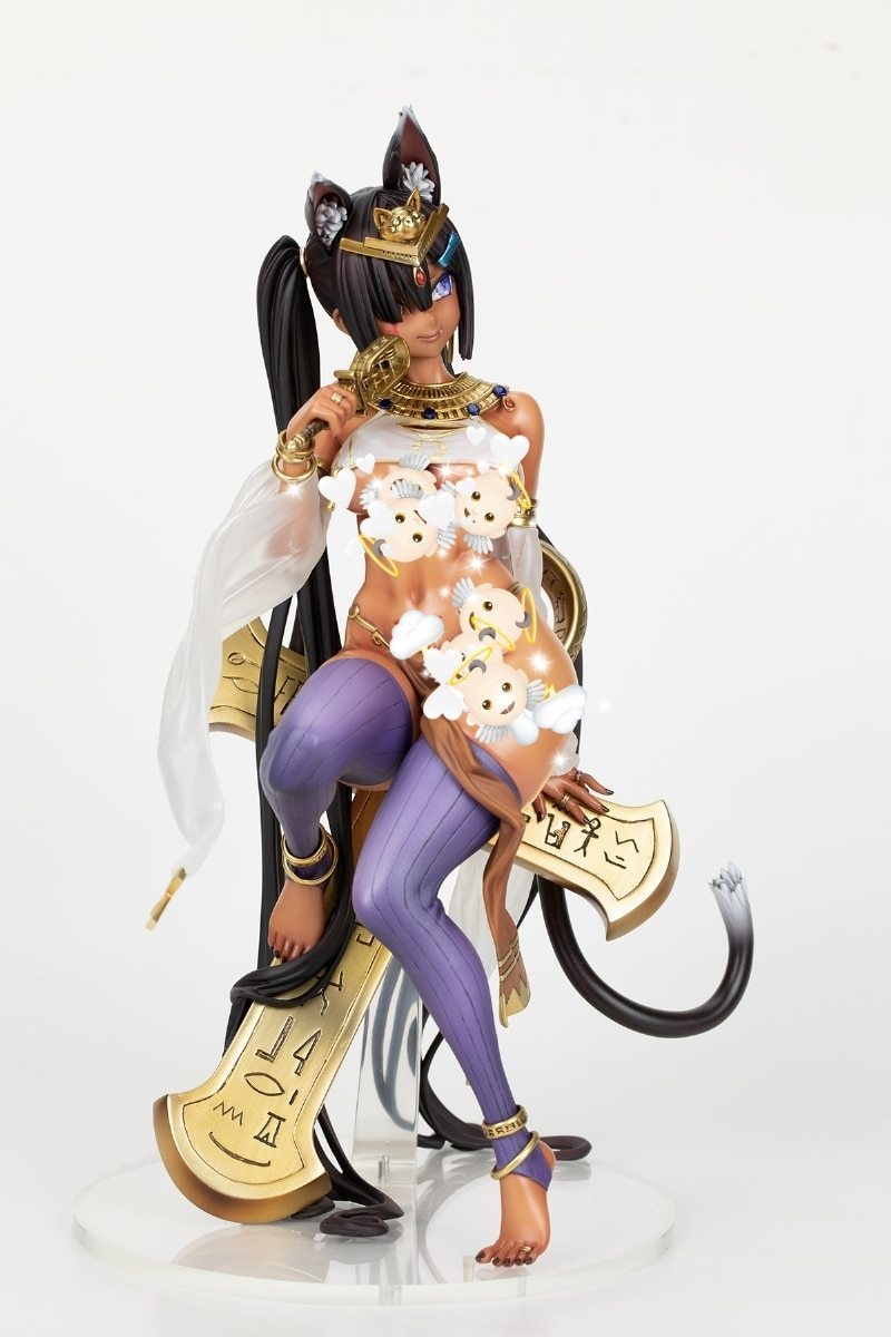 Garage Kit GK figure resin white mold cat goddess white mold spot