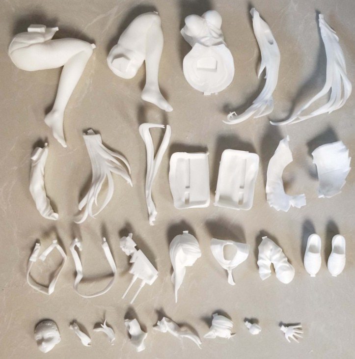 Garage Kit Unpainted Garage Resin Model Kit　1/6　collection Atago　Resin Figure Kit