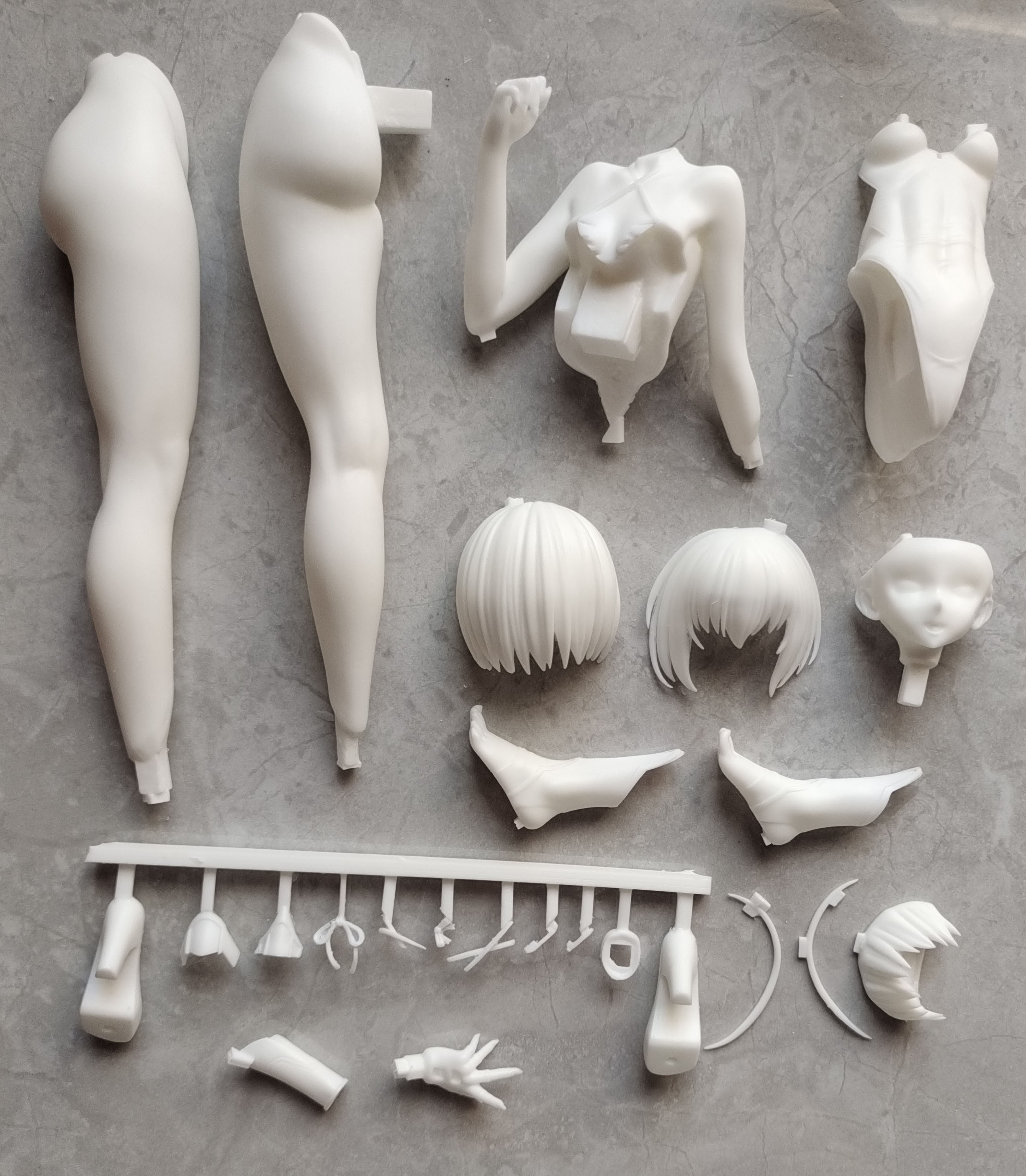 Garage Kit  Figure Resin White Model WF2022 Xia Yu Demon Ninja RPG Adult Snow Wind Swimsuit Ver White Model