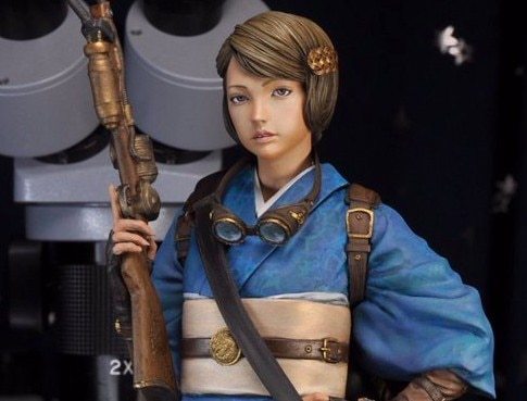 Garage Kit Unpainted Garage Resin Model Kit dream summer steamed  romantic tan = temple danger ま り die.it