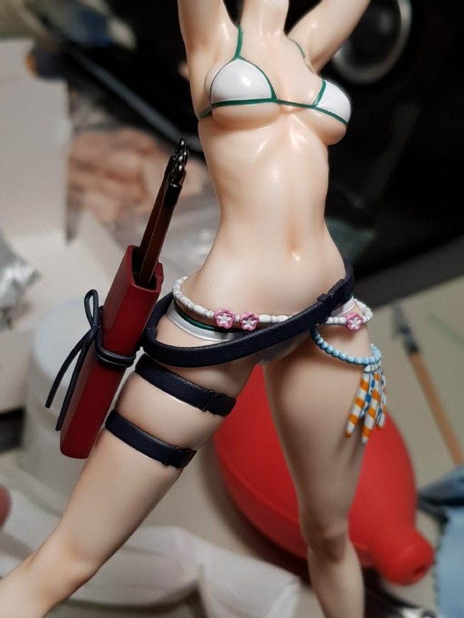 Garage Kit Figure Resin White Model WF2020 Winter Fate Swimsuit Katsushika Hokusai (Ayo) White Model